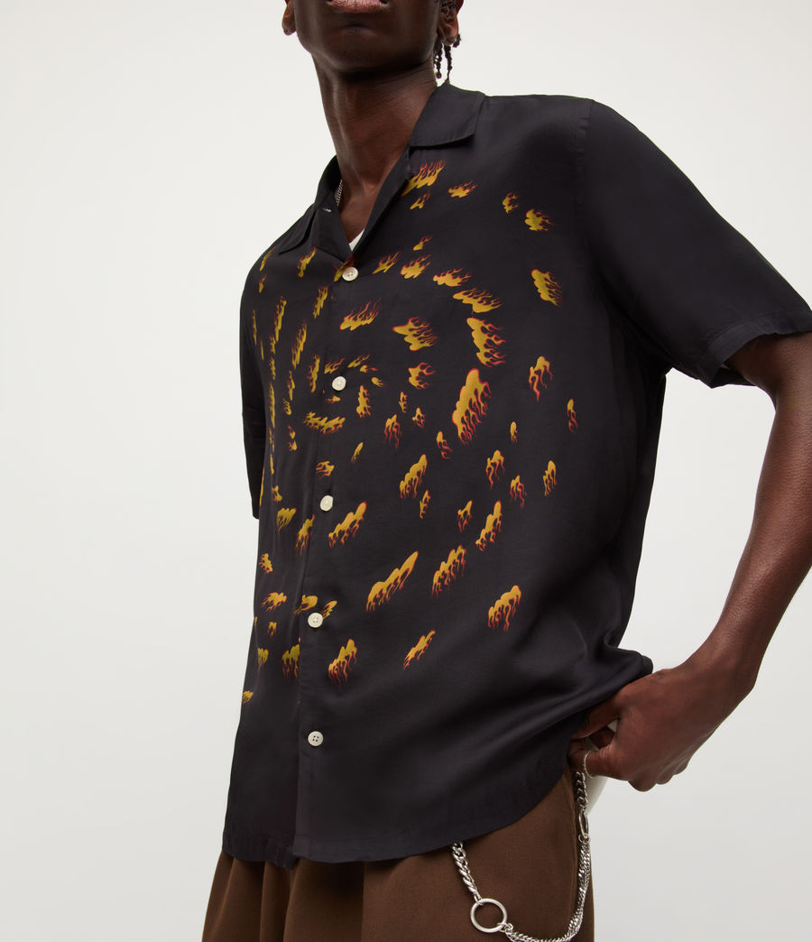 Men's Fire Eye Shirt (jet_black) - Image 2