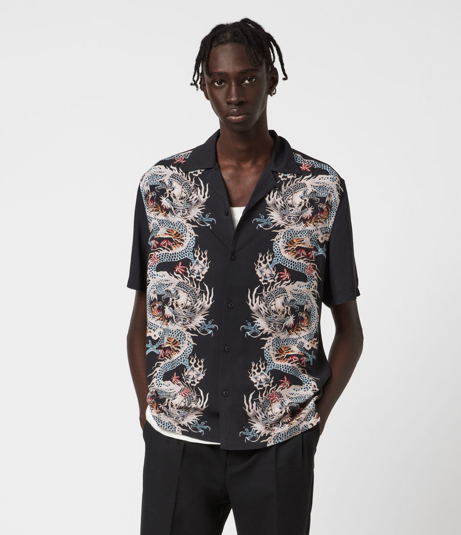 all saints printed shirt