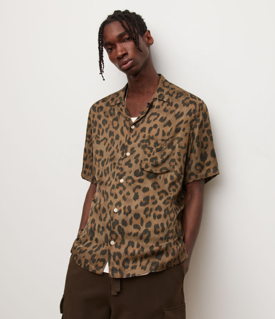 Men's Chita Leopard Shirt (teakwood_brown) - Image 1