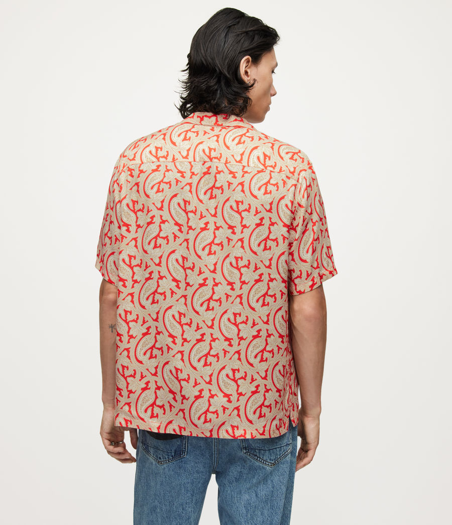Men's Idaho Paisley Shirt (vermillion) - Image 6