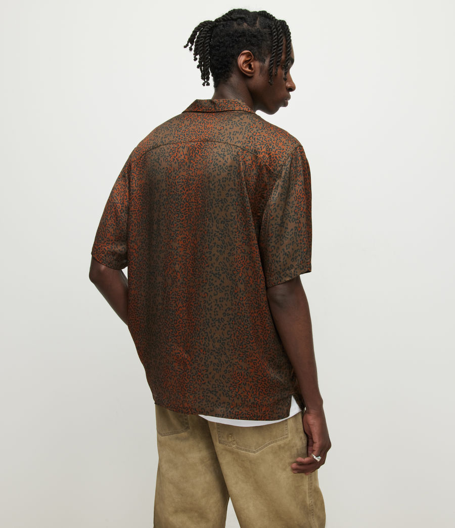 Men's Blindspot Animal Print Shirt (aged_walnut_brown) - Image 6