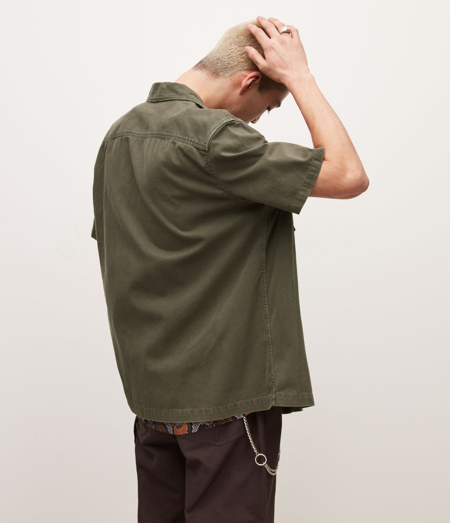 Men's Spotter Military Short Sleeve Shirt (aster_blue) - Image 6