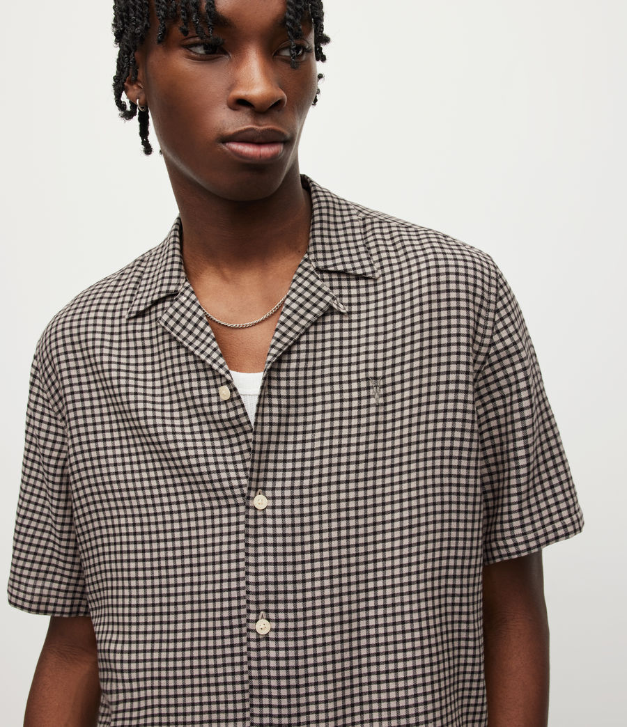 Men's Glendale Checked Shirt (pale_taupe) - Image 2