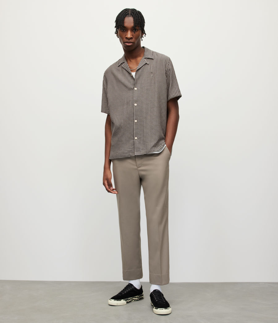 Men's Glendale Checked Shirt (pale_taupe) - Image 3