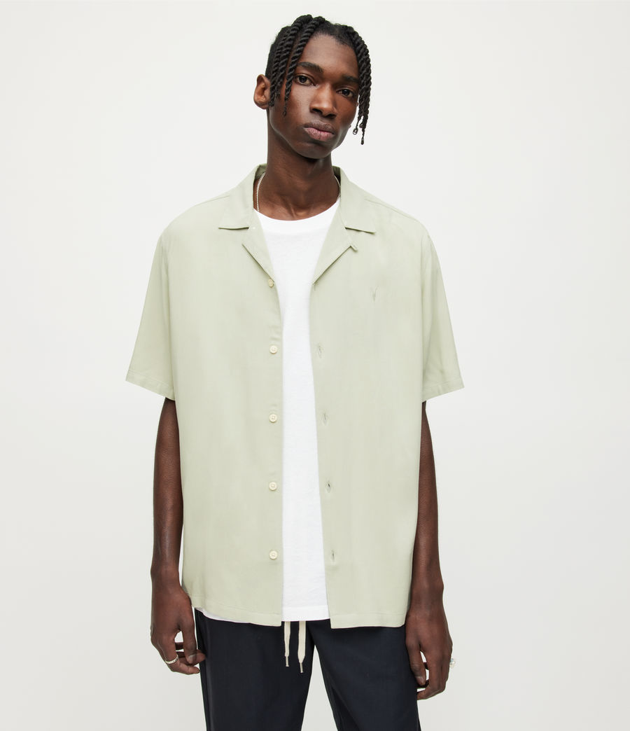 Men's Venice Shirt (bleach_sage_green) - Image 1