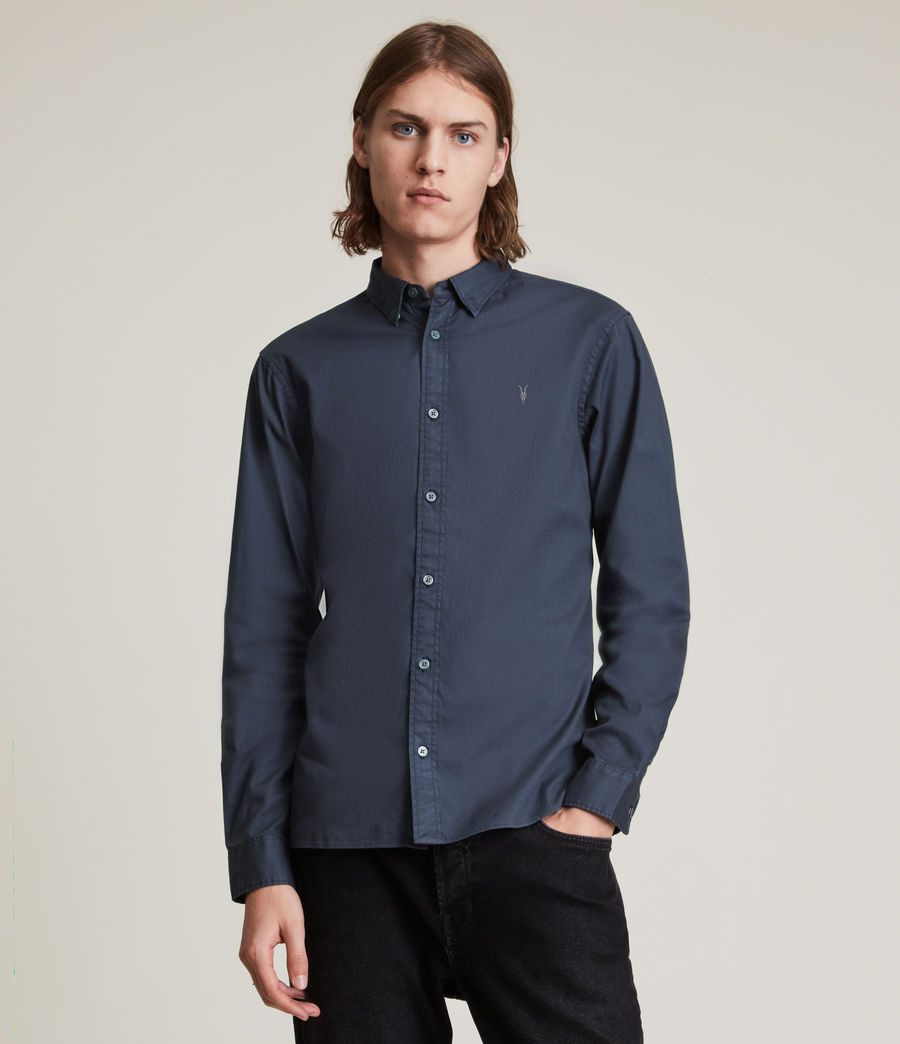 Men's Hawthorne Stretch Fit Shirt (deep_space_blue) - Image 1