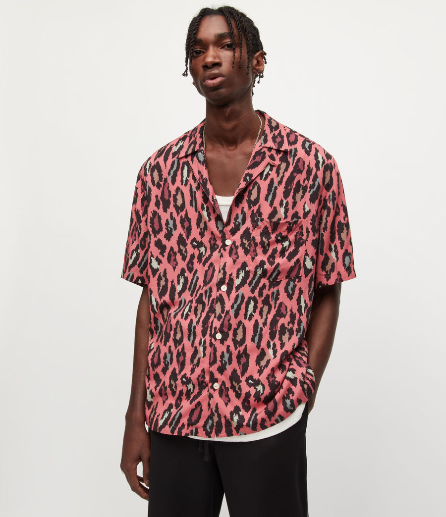 all saints leopard shirt