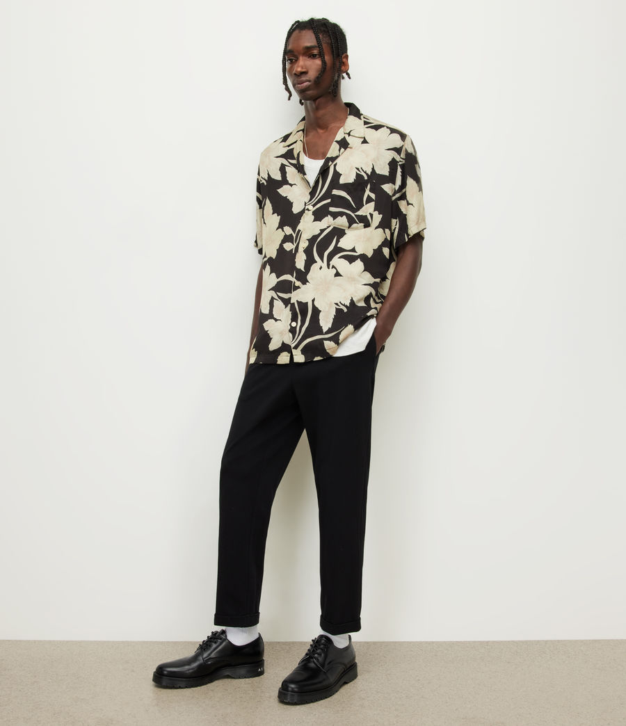 Men's Giardino Floral Shirt (jet_black) - Image 4