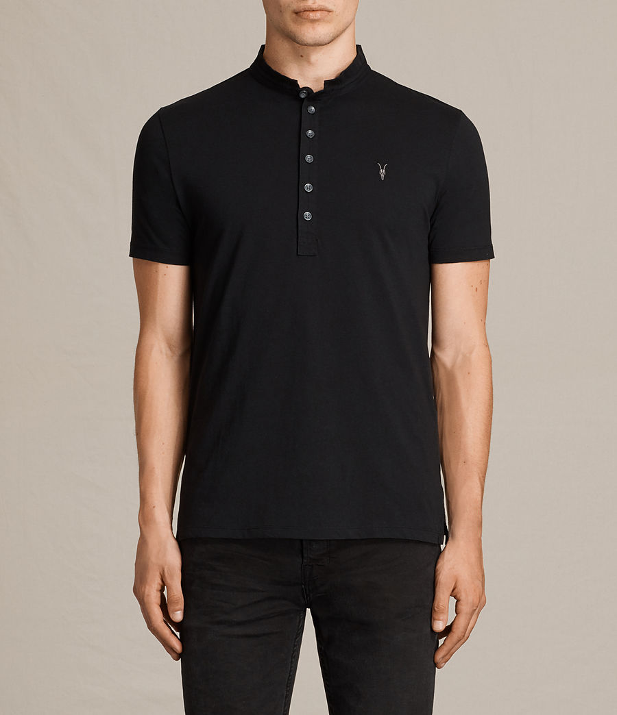 AllSaints Saints Short Sleeve Polo | Mens Polos