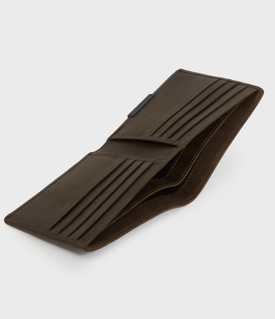Men's Attain Leather Cardholder Wallet (dark_khaki_green) - Image 2