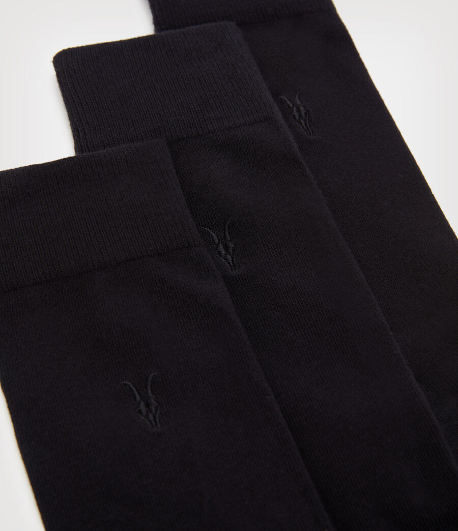 Men's Adan Ramskull Socks 3 Pack (black_black_black) - Image 2