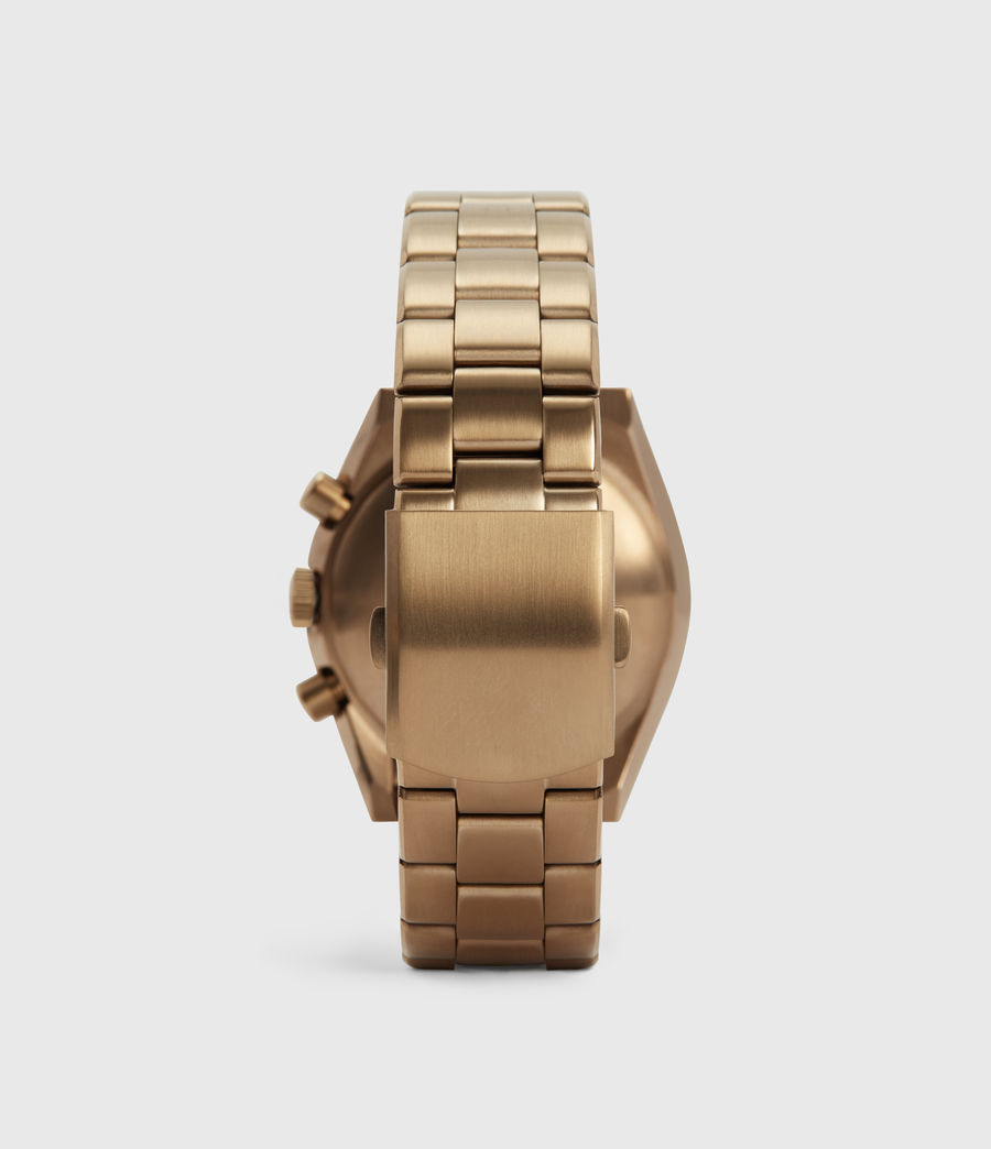 Men's Subtitled VI Khaki Stainless Steel Watch (bronze) - Image 4