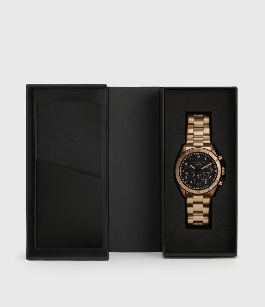 Men's Subtitled VI Khaki Stainless Steel Watch (bronze) - Image 5