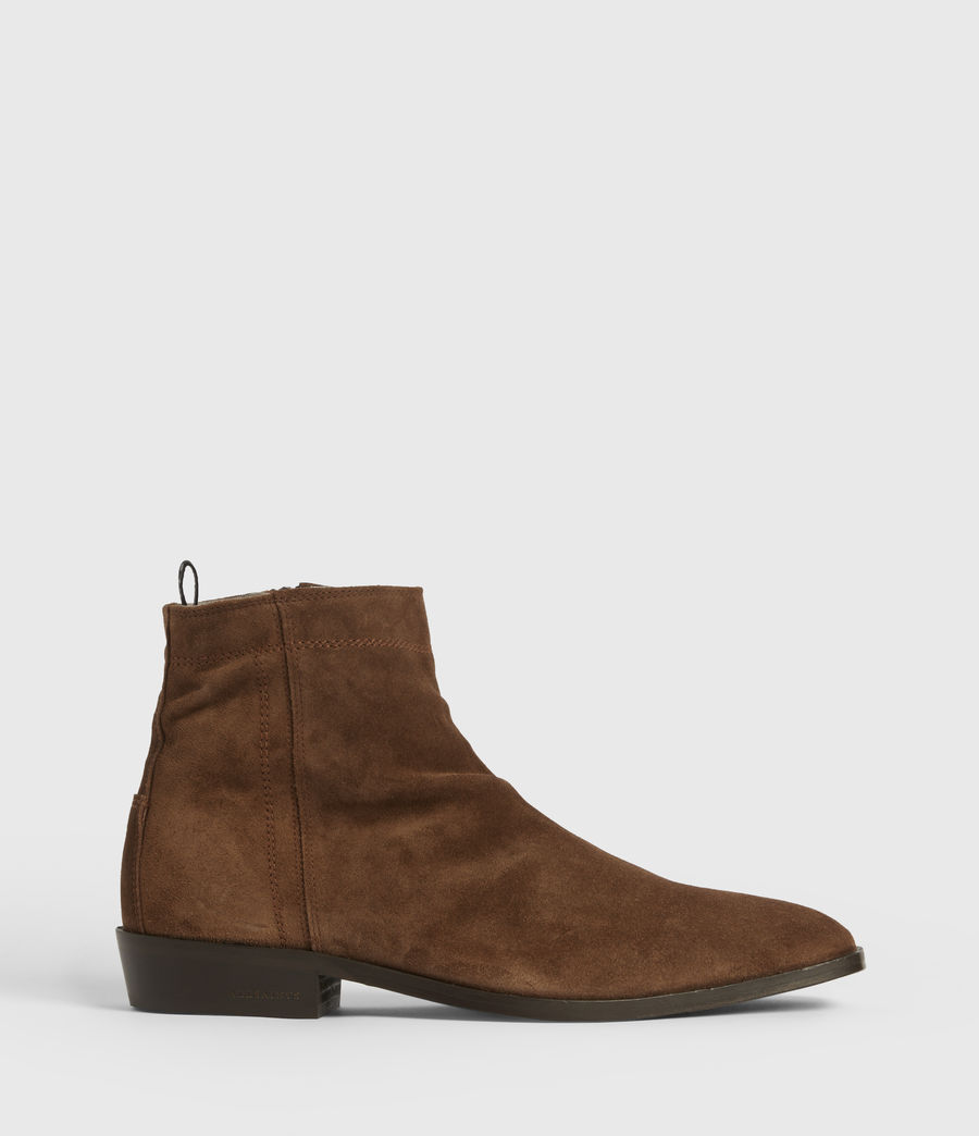 mens suede slouch boots
