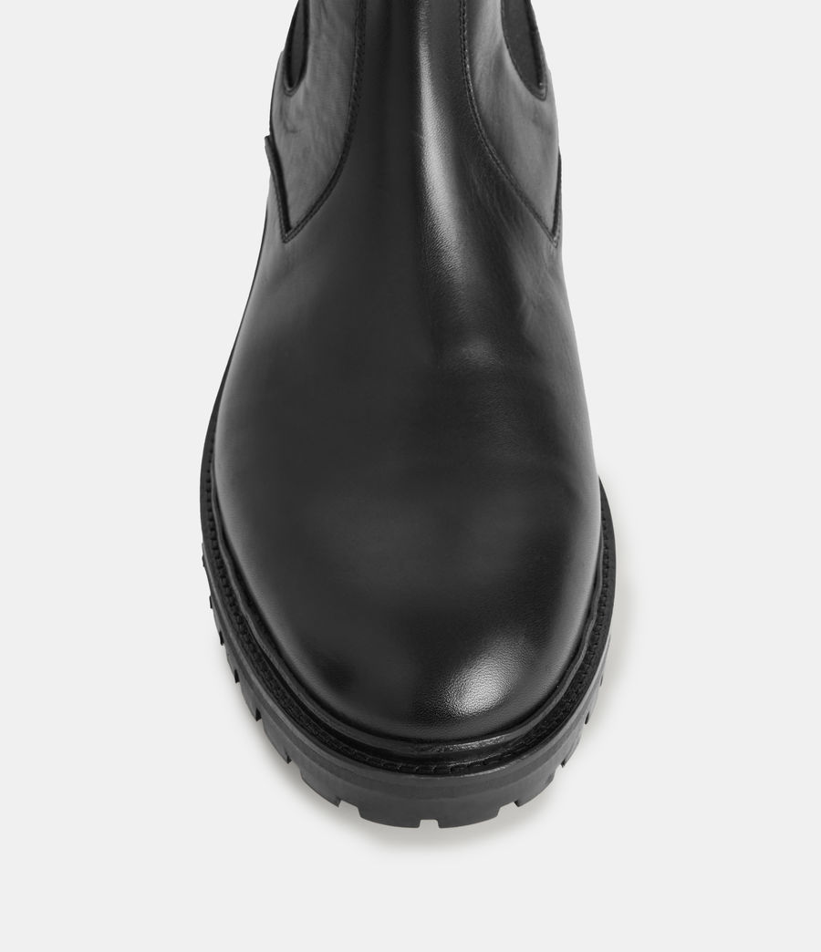 Mens Melos Leather Chelsea Boots (black) - Image 3