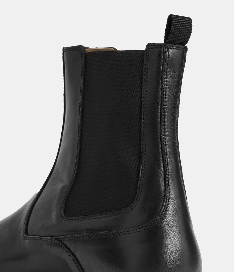 Mens Melos Leather Chelsea Boots (black) - Image 5