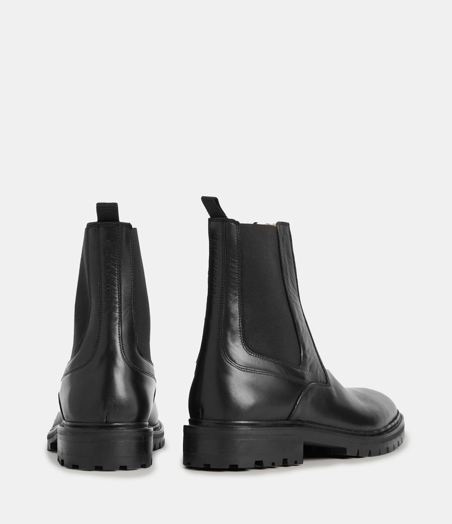 Mens Melos Leather Chelsea Boots (black) - Image 6