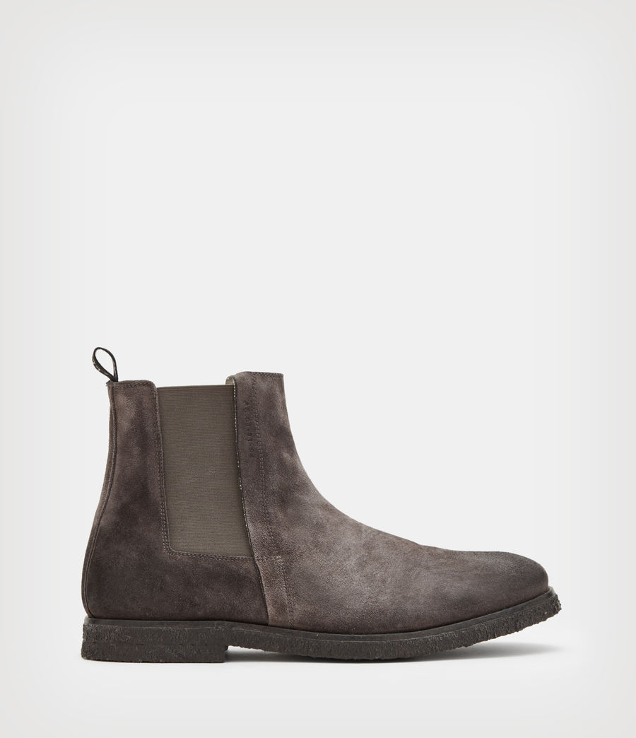 charcoal suede boots