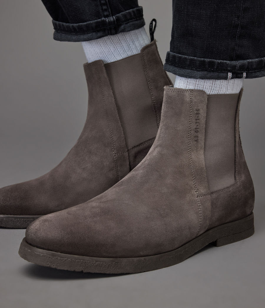 Men's Rhett Suede Boots (charcoal_grey) - Image 2