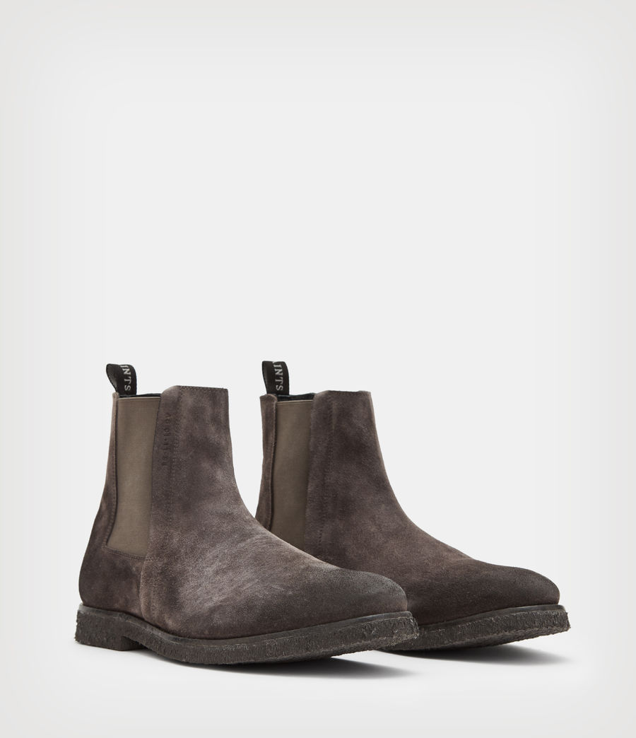 Mens Rhett Suede Boots (charcoal_grey) - Image 4