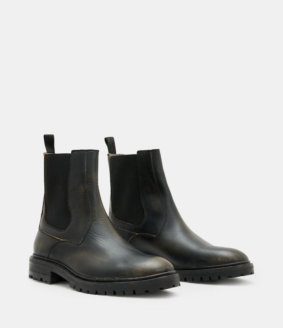 Men's Melos Leather Chelsea Boots (brown) - Image 3