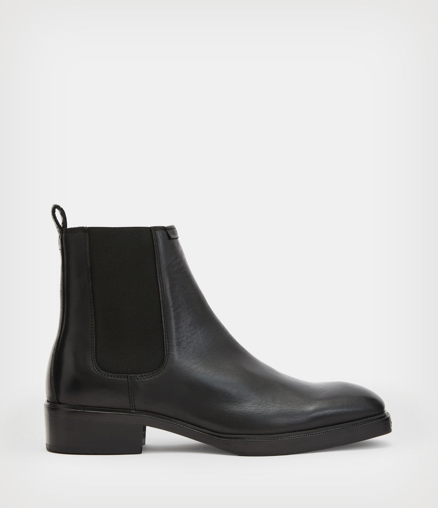 Herren Davy Leather Boots (black) - Image 1