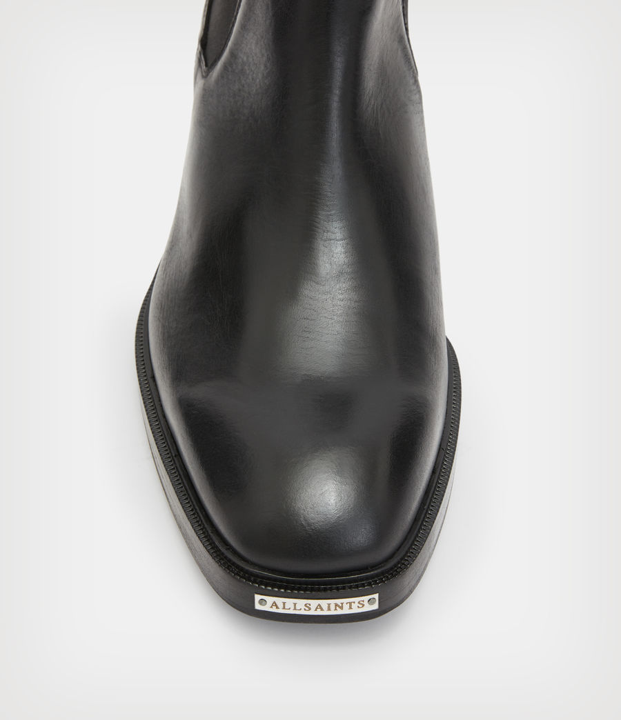 Men's Davy Leather Boots (black) - Image 2