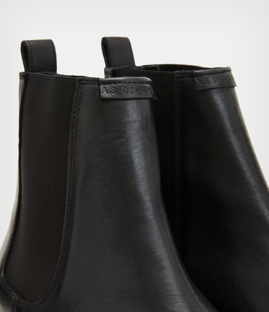 Herren Davy Leather Boots (black) - Image 5
