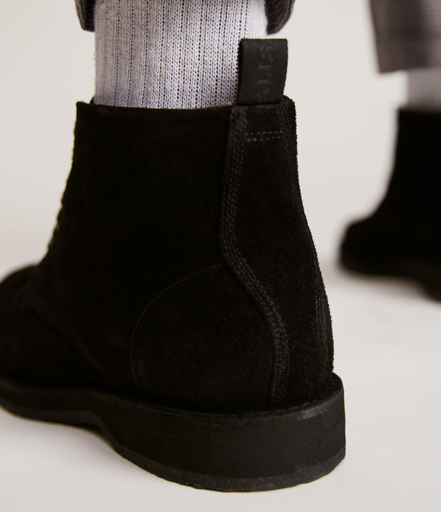 Mens Mathias Suede Boots (black) - Image 4