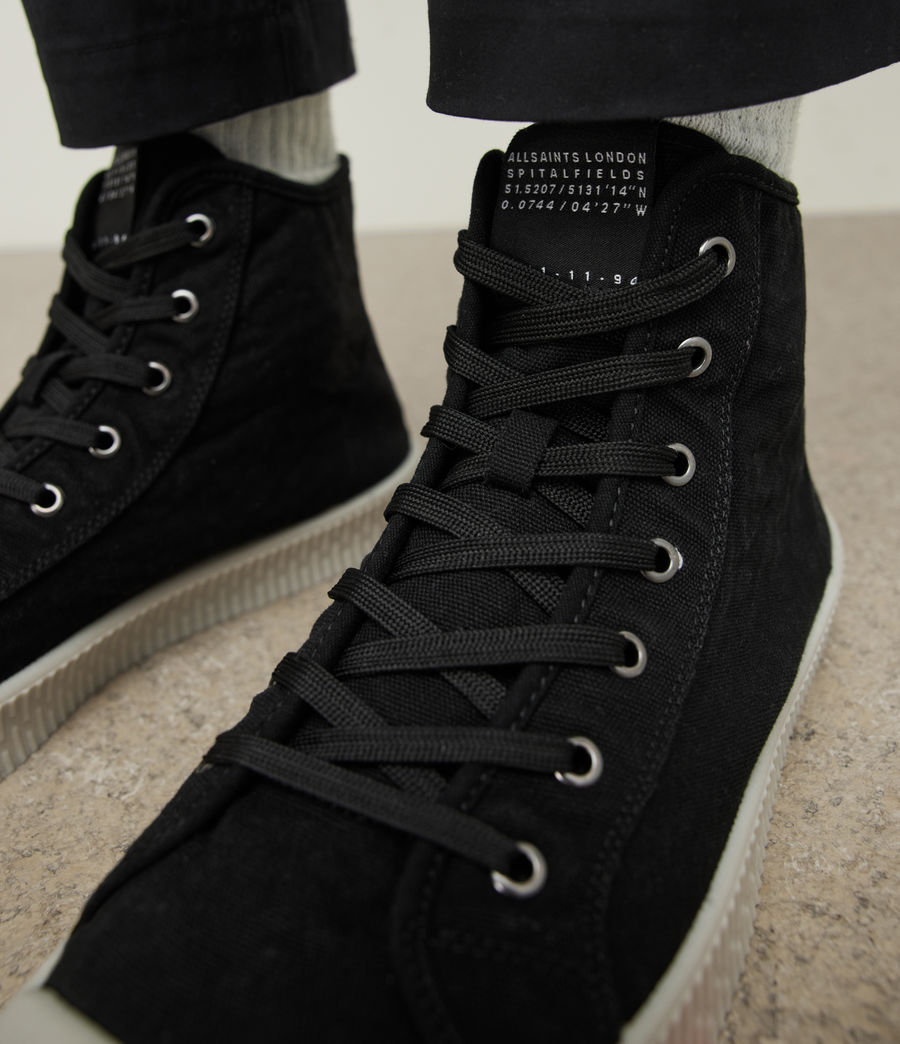 Men's Max High Top Trainers (black) - Image 4