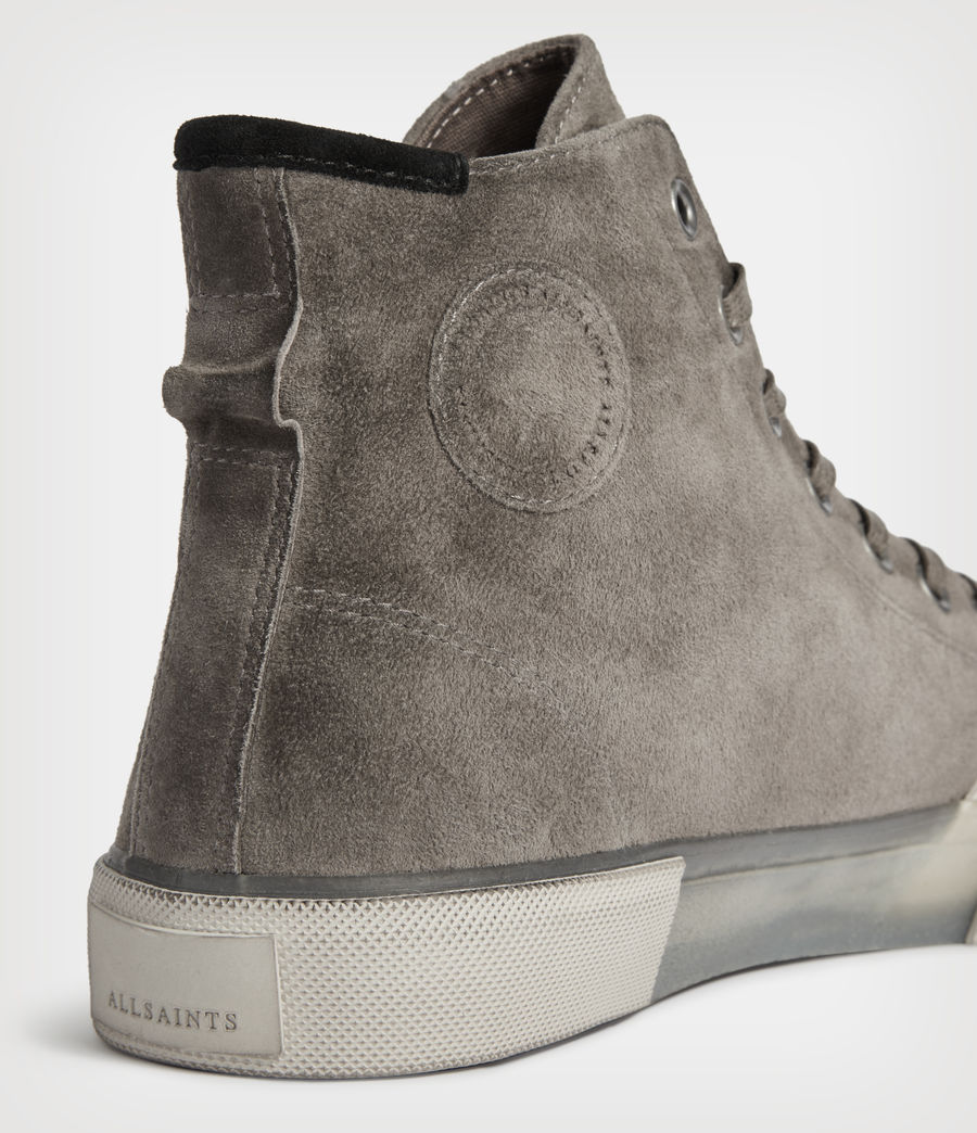 Mens Dumont High Top Suede Sneakers (slate_grey) - Image 7