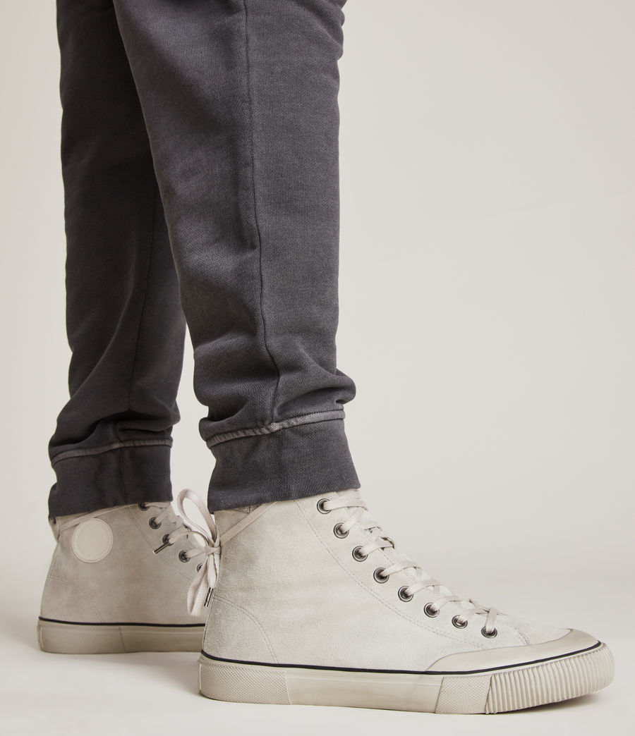 Men's Dumont High Top Suede Trainers (chalk_white) - Image 6