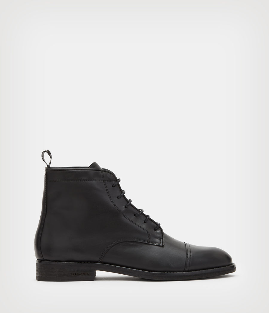 Mens Harland Leather Boots (black) - Image 1