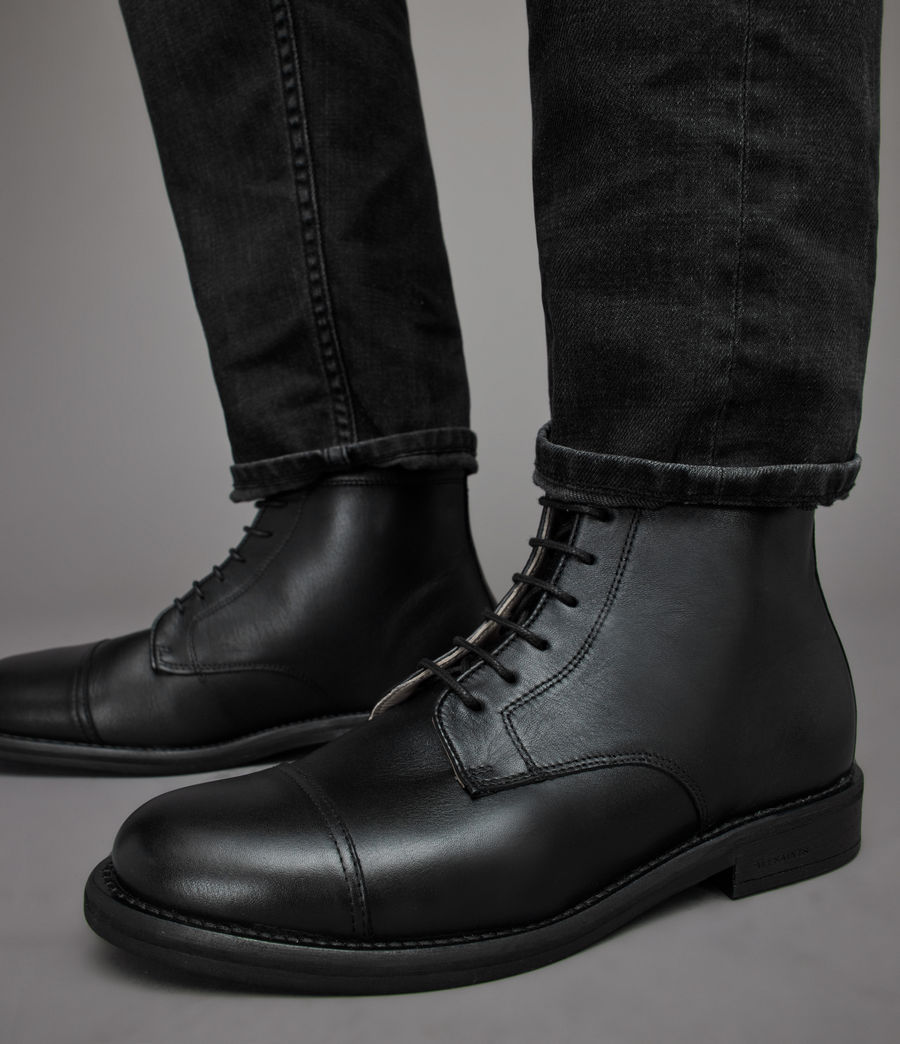 Men's Harland Leather Boots (black) - Image 3