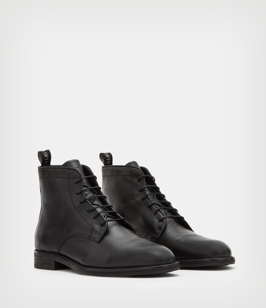 Men's Harland Leather Boots (black) - Image 5