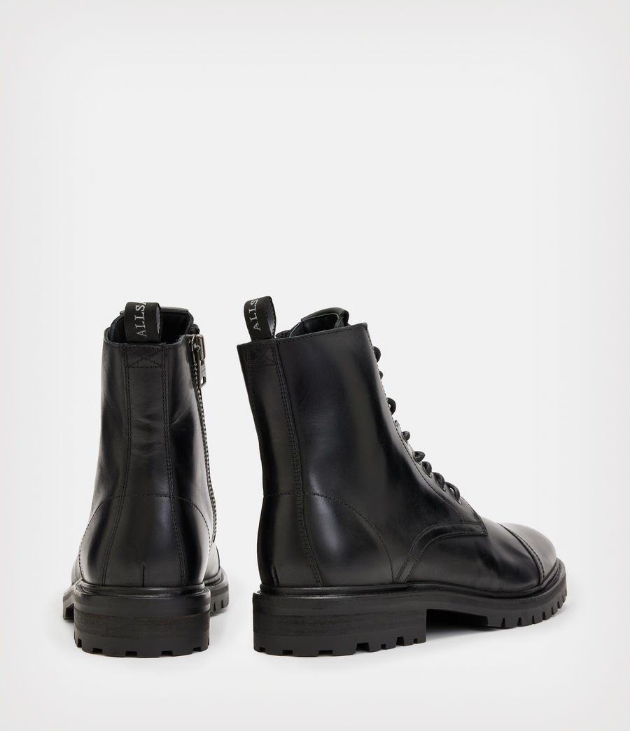 Herren Piero Leather Boots (black) - Image 6