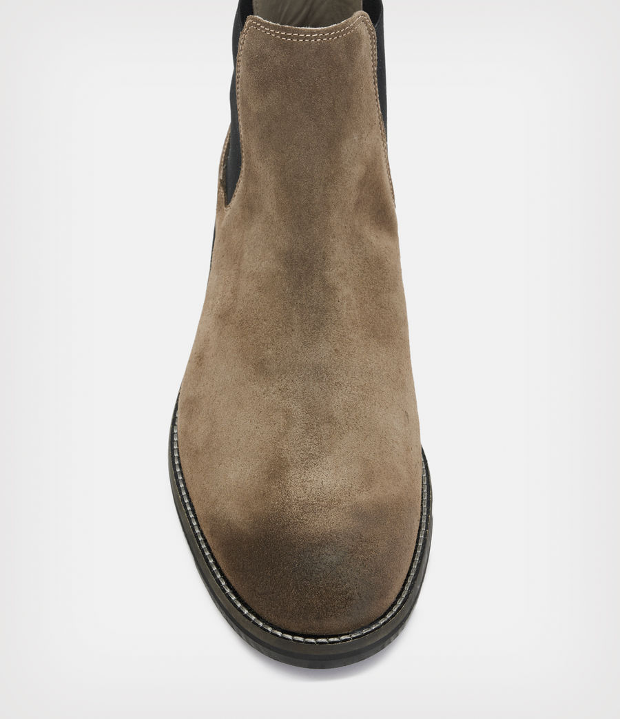 Mens Harley Suede Boots (taupe) - Image 2