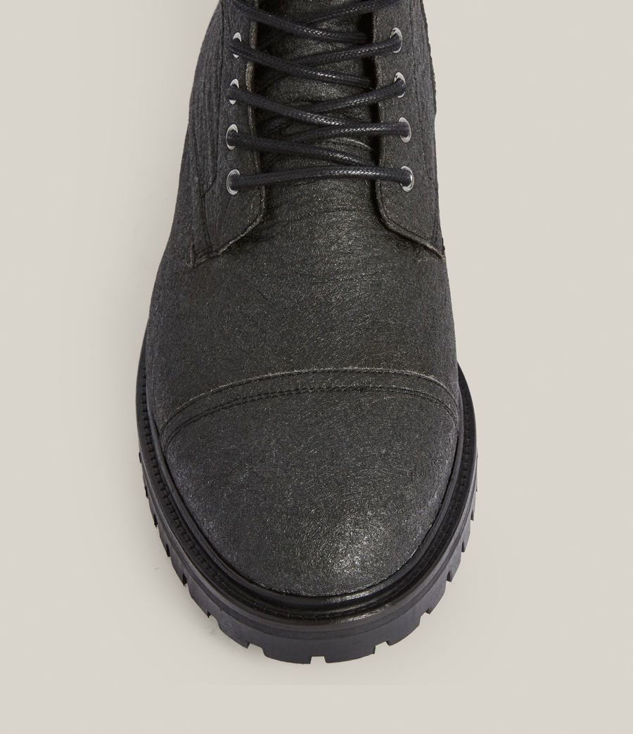 Mens Bodega Vegan Leather Boots (black) - Image 10