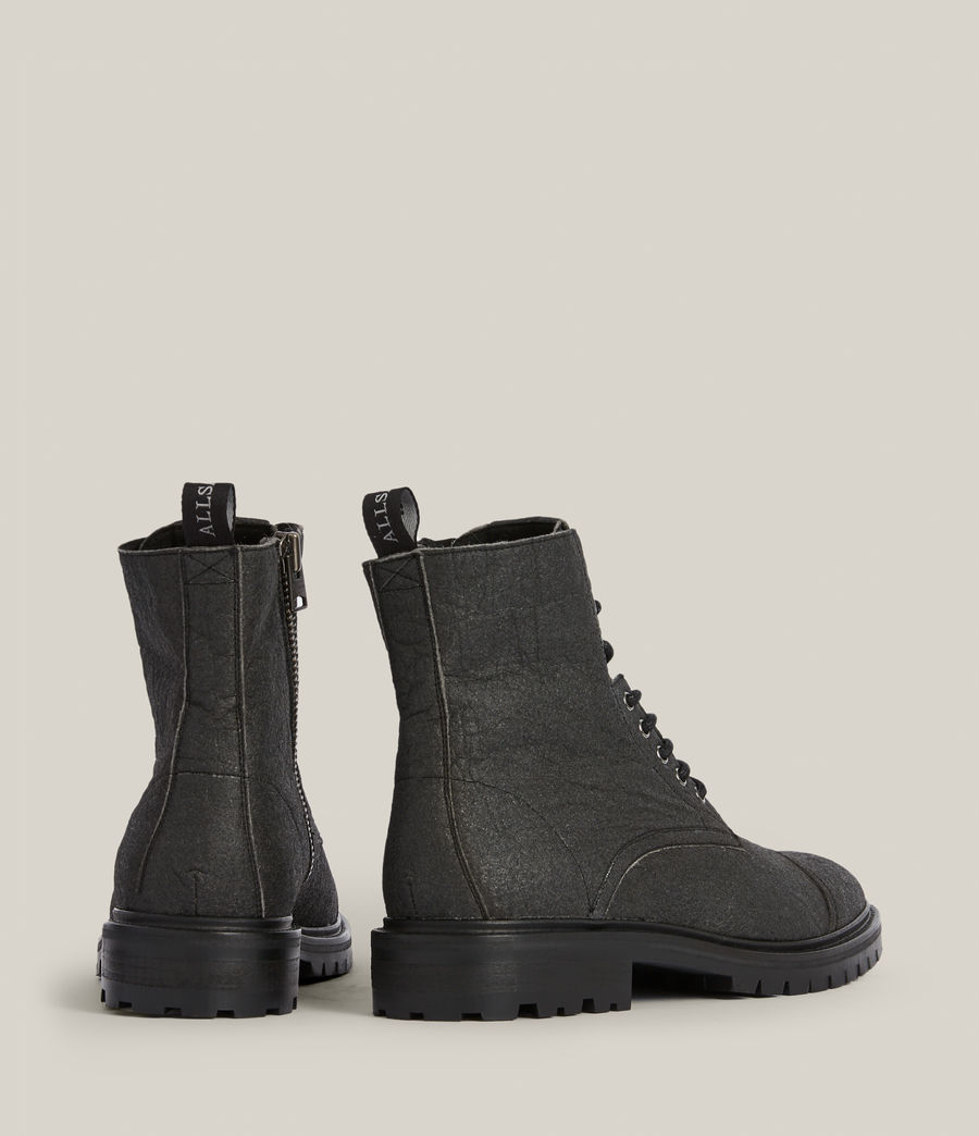 Men's Bodega Vegan Leather Boots (black) - Image 7