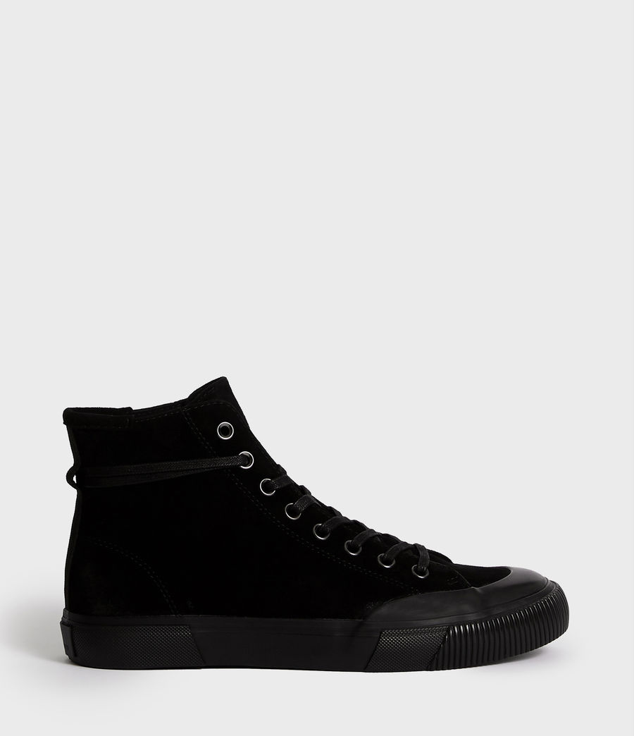 black ankle trainers