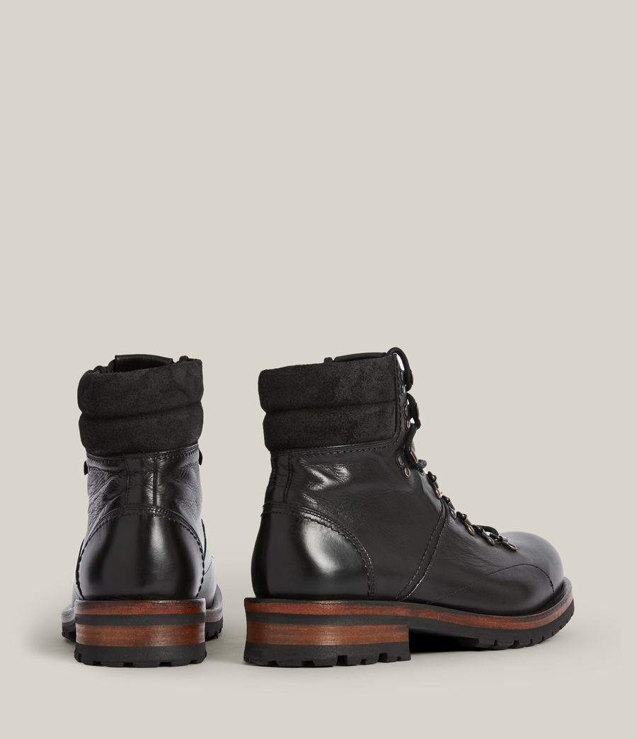 Mens Felton Leather Boots (black) - Image 7