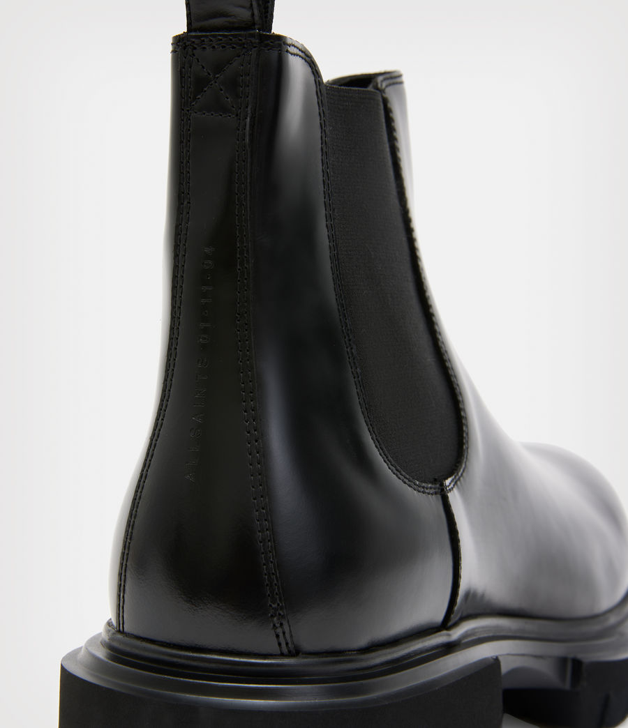Herren Tarun Leather Chelsea Boots (black) - Image 4