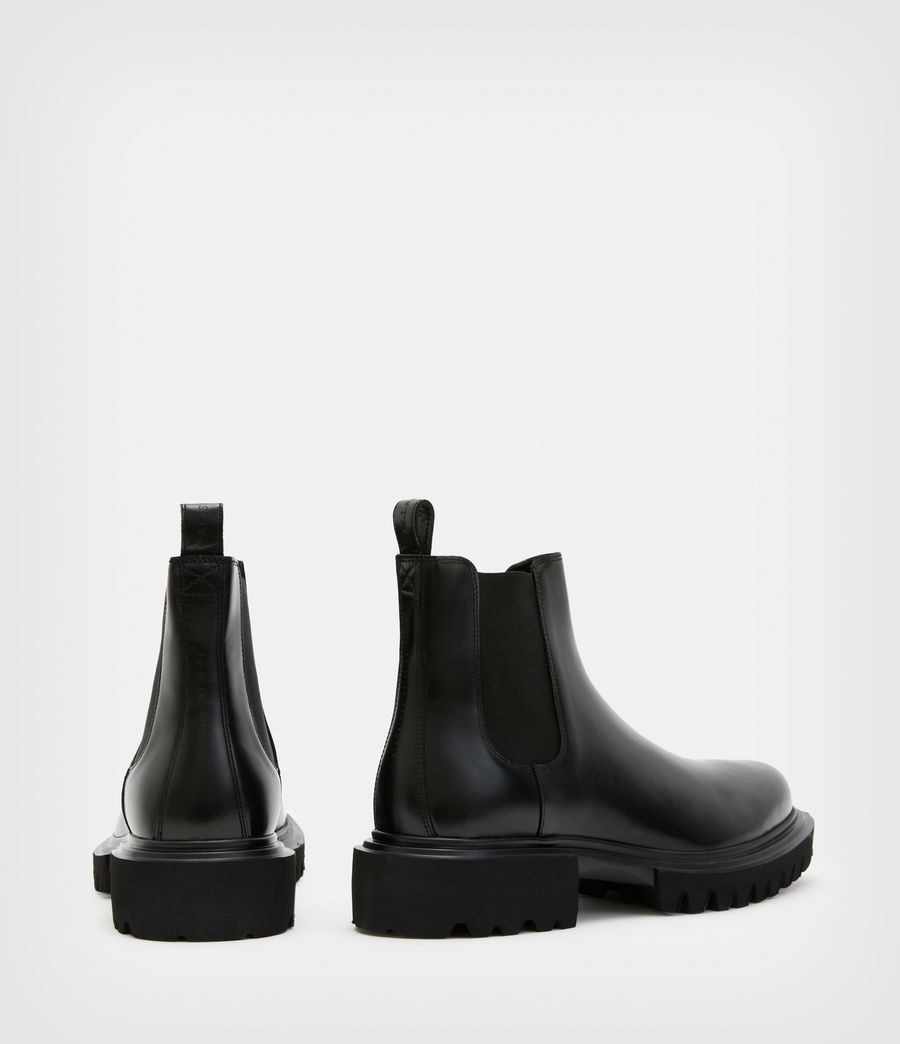 Herren Tarun Leather Chelsea Boots (black) - Image 5
