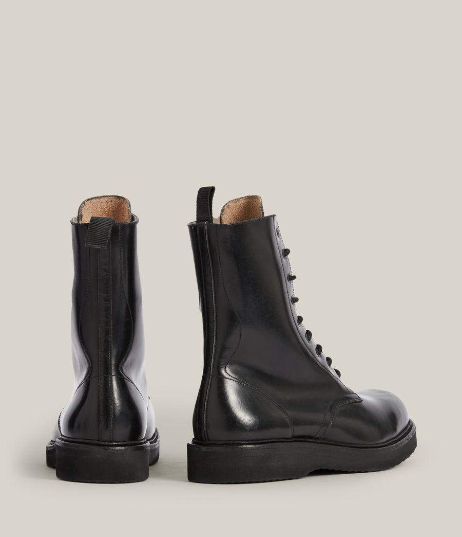 Herren Shaw Leather Boots (black) - Image 7