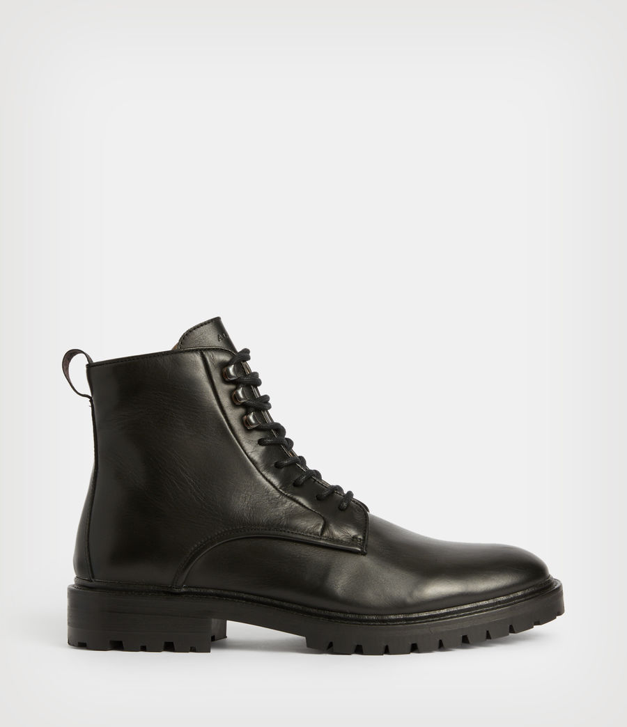 Mens Laker Leather Boots (black) - Image 1
