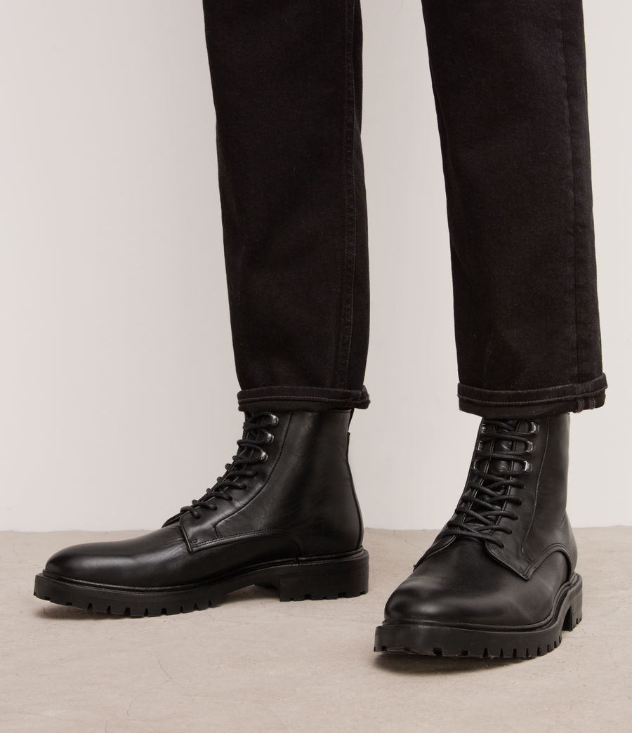 Men's Laker Leather Boots (black) - Image 2