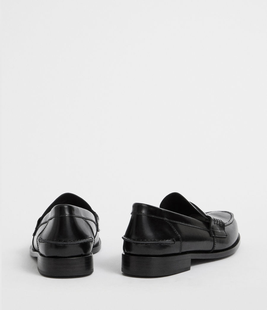 Mens Pelhem Leather Loafers (black 