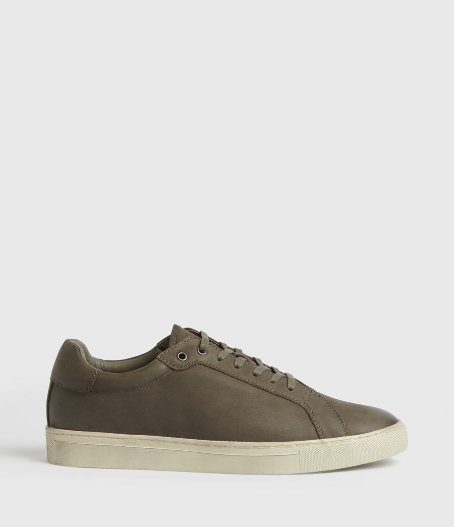 low top leather trainers