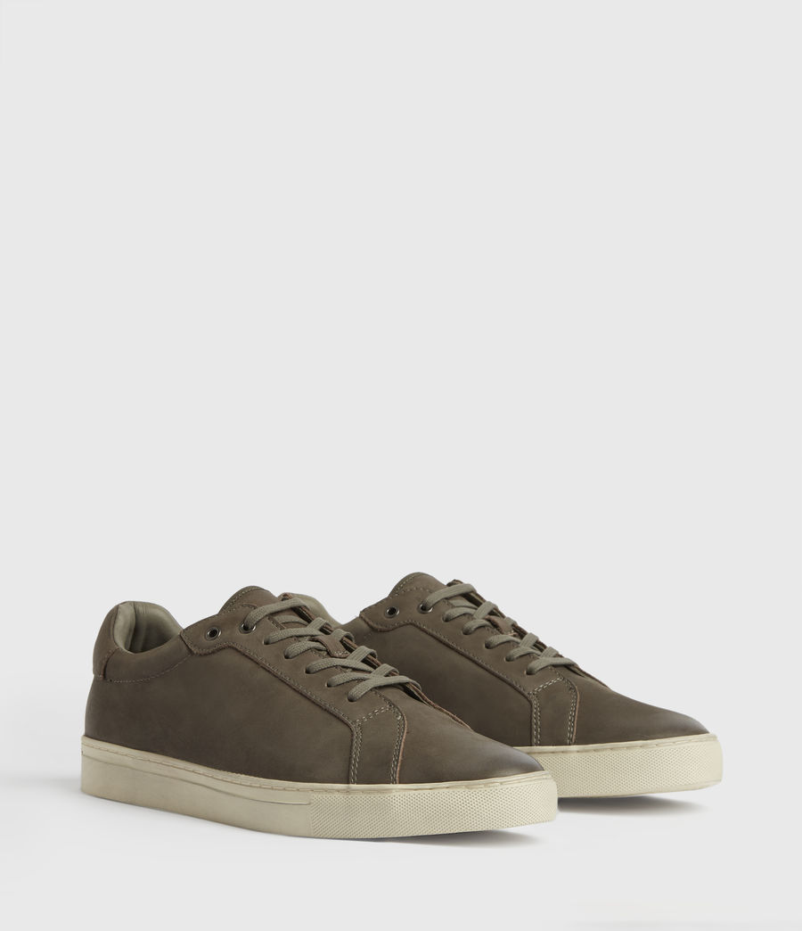 Mens Stow Low Top Leather Trainers 