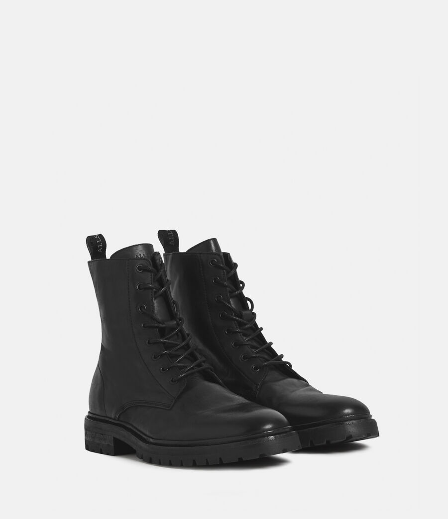 Men's Tobias Leather Boots (black) - Image 5